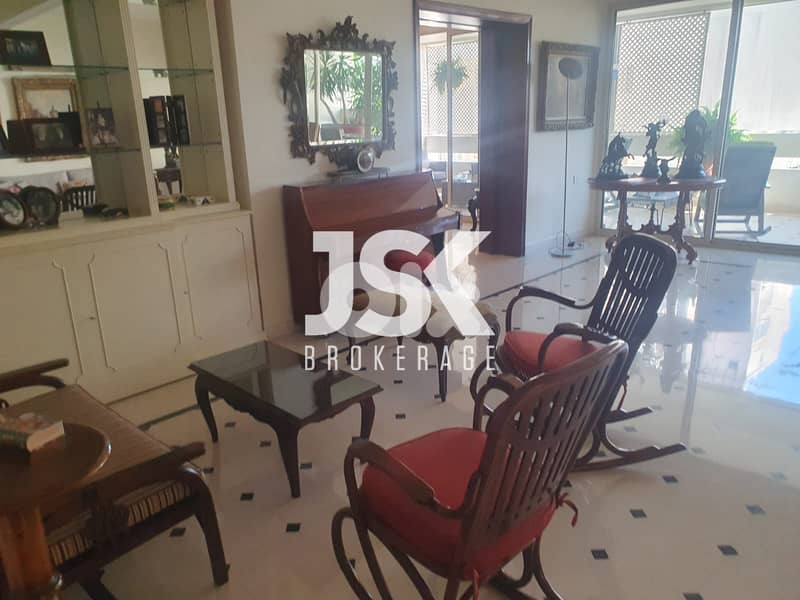 L12608-Furnished 3-Bedroom Apartment for Rent In Badaro 0