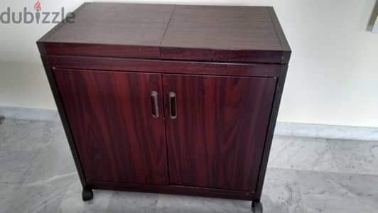 Hostess HL6232DB Connoisseur Trolley Full Doors Brown