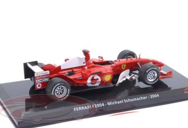 Michael Schumacher Ferrari F2004 (2004) diecast car model 1:24. 4