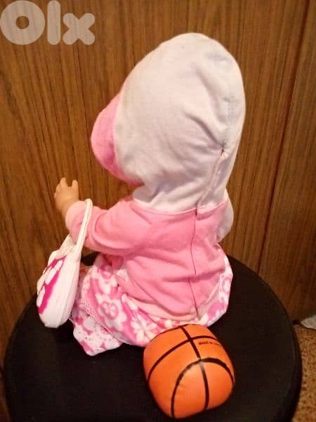 BABY BORN Zapf Big Girl As new Toy Set in outfit +bag +leger Ball=21$ 2