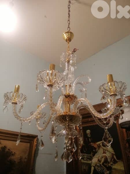Chandelier crystal murano ثرية كرستال مورانو مميزة ناعمة سعر لقطة 0