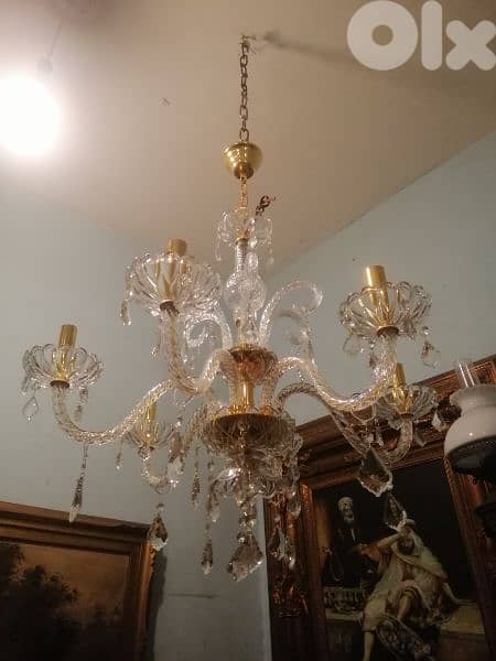 Chandelier crystal murano ثرية كرستال مورانو مميزة ناعمة سعر لقطة 1