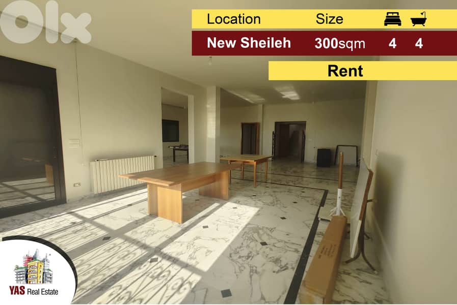 New Sheileh 300m2 | Spacious Flat | Luxury | Sea View | Rent |ELS 0