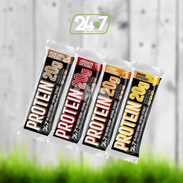24/7 Protein Bars 20g protein per bar 1