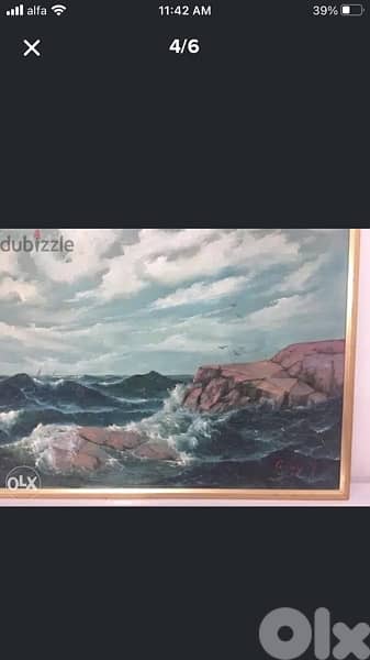 beautiful oil painting dated 1977 1