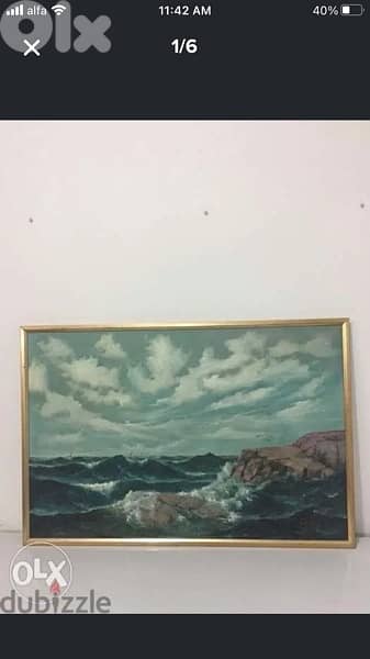 beautiful oil painting dated 1977 2