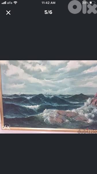 beautiful oil painting dated 1977 3