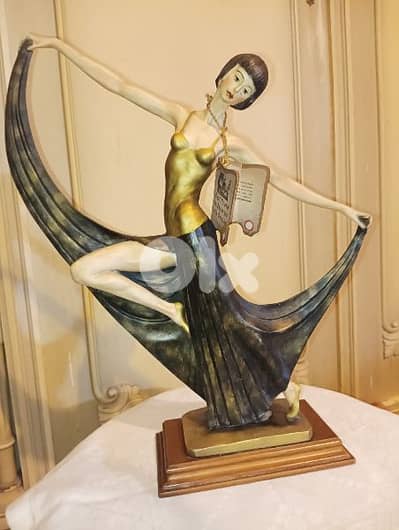 Vintage Italy Ceramic Amilcare Santini Art Dancing Female Sculpture