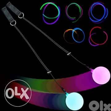 Spin Led Ball Poi Bali Spin Balls 3
