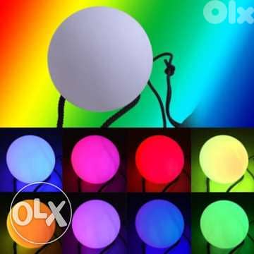 Spin Led Ball Poi Bali Spin Balls 6