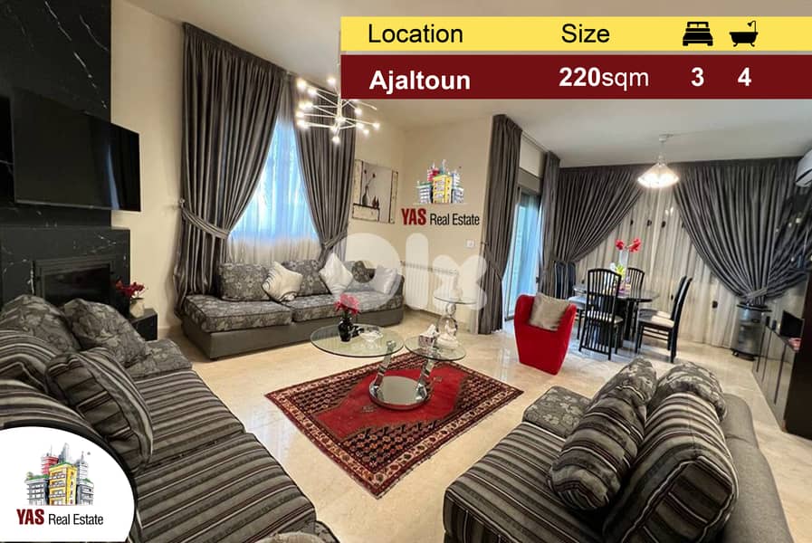Ajaltoun 220m2 | 100m2 Terrace | New | High-End | 0