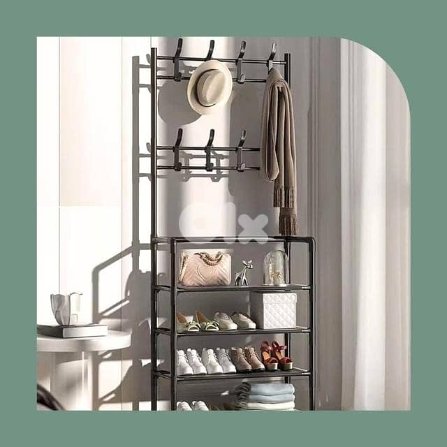 Shoe Rack Organizer, 4 Tiers, Black 4