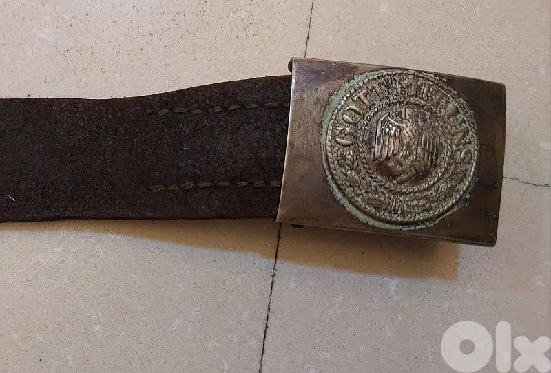 German Nazi Leather belt for the SA solidier  in world war Two WW II 1