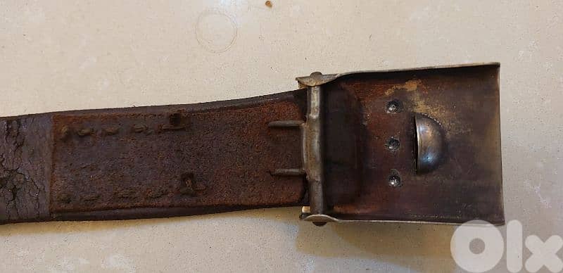 German Nazi Leather belt for the SA solidier  in world war Two WW II 3