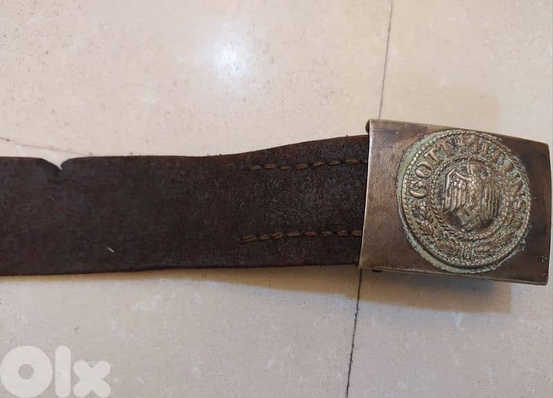 German Nazi Leather belt for the SA solidier  in world war Two WW II 4