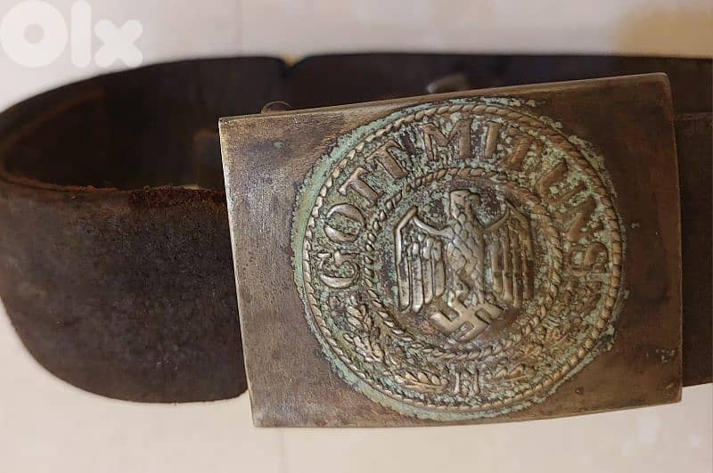 German Nazi Leather belt for the SA solidier  in world war Two WW II 5