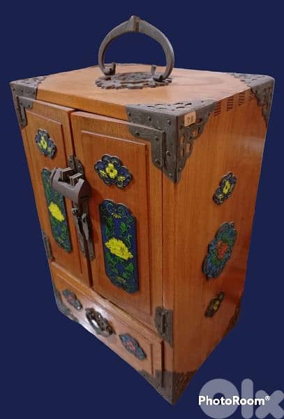 Superb Late 19th. century Chinese Jewellery wooden Box 1