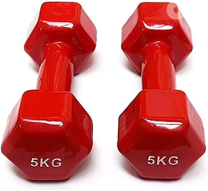 5KG Vinyl dumbbells 0