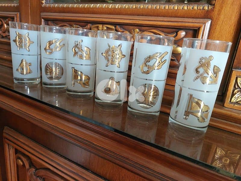 Luxurious Glass Cups ( 6 ) اكواب عريقة عدد 2
