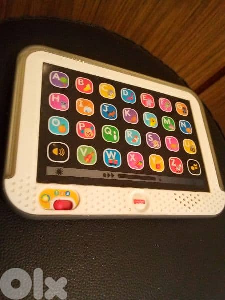 FISHER PRICE FRENCH ALPHABETIC LETTERS+ANIMALS NAMES +VOICES BOARD TOY 0