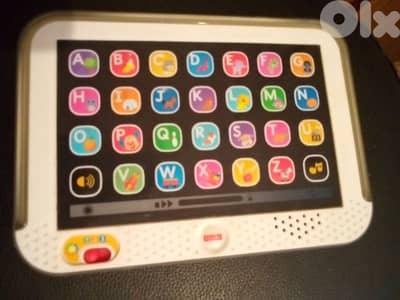 FISHER PRICE FRENCH ALPHABETIC LETTERS+ANIMALS NAMES +VOICES BOARD TOY