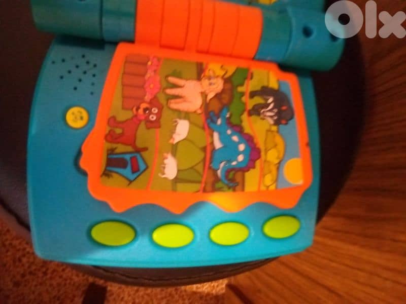 ABC BOOK BOARD +ANIMALS+TRANSPORT+MUSICAL ins VOiCES FRENCH As new TOY 7