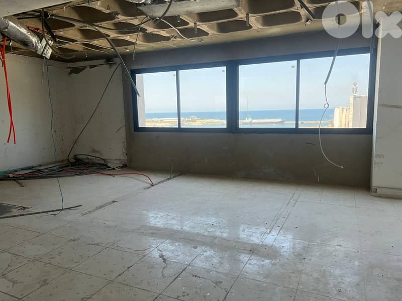 100 Sqm | Office For Rent In Gemmayzeh | Sea View 0