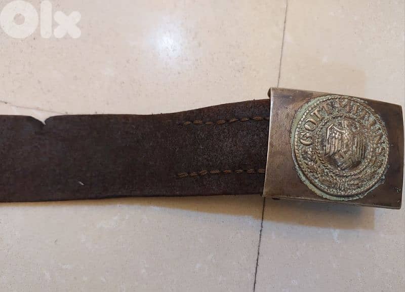 German Nazi  Army  leatherbelt WW II 2