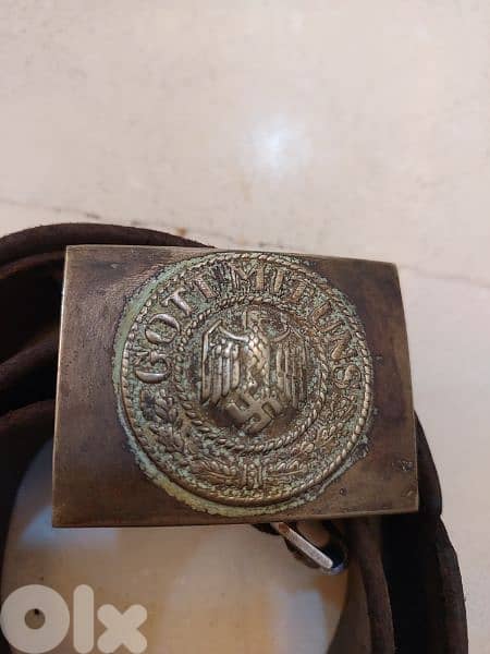 German Nazi  Army  leatherbelt WW II 6
