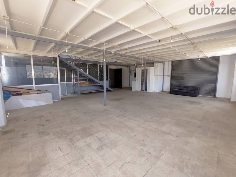 140 SQM Prime Location Industrial Warehouse in Dekwaneh, Metn 0