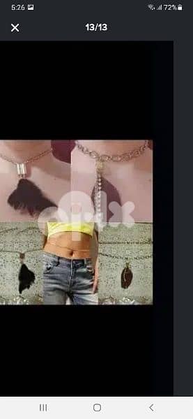 belly belt or necklace 2 styles  1=7$ or 3=15$ 3