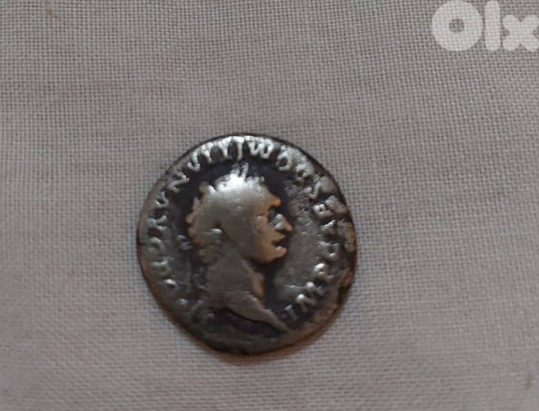 Ancient Roman Silver Coin denarius for Emperor Domintian year 81_96 AD 0