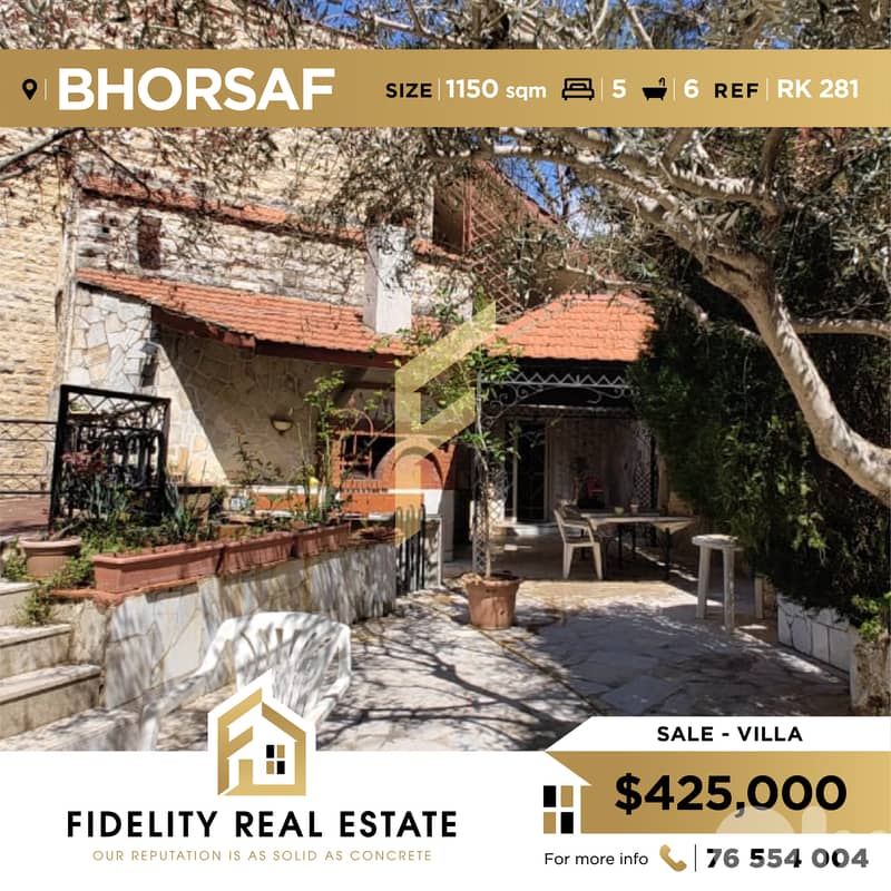 Villa for sale in Bhorsaf - Furnished RK281 0