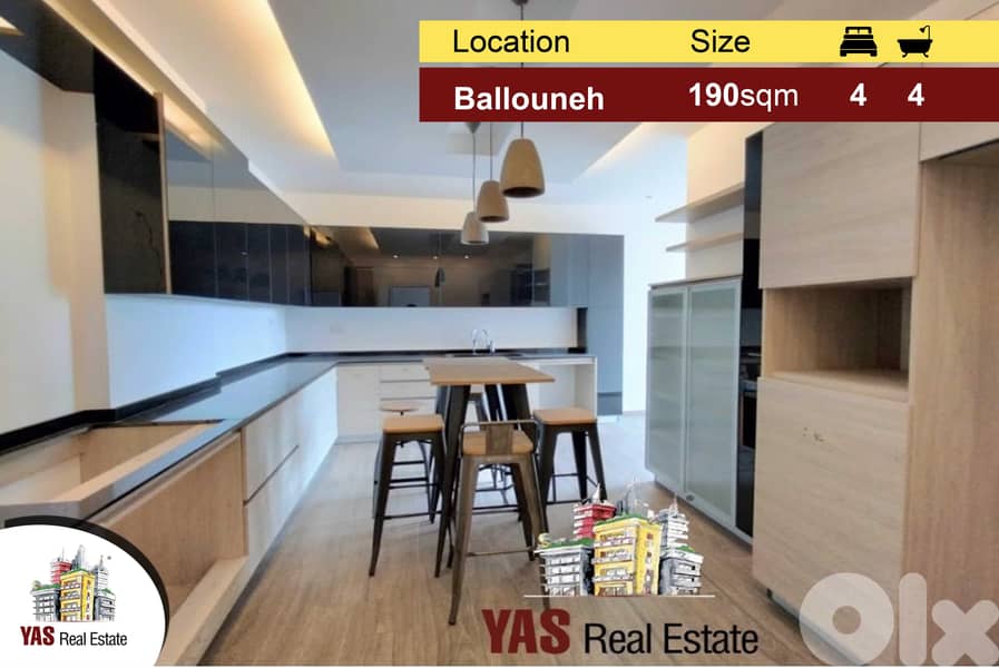 Ballouneh 190m2 | 80m2 Terrace | Luxury | Open View | Brand New | 0