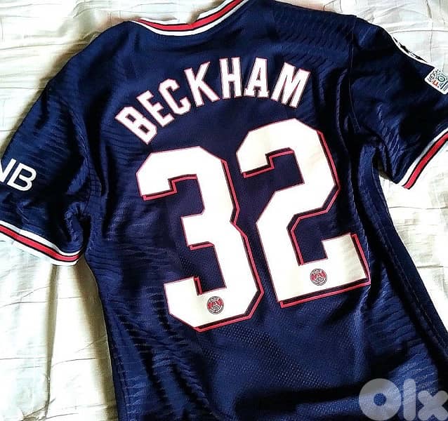 PSG beckham 32  air jordan limited edition home jersey 0