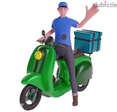 مطلوب لمطعم في الحازمية سائق دلفري مع دراجة نارية واوراق قانونية