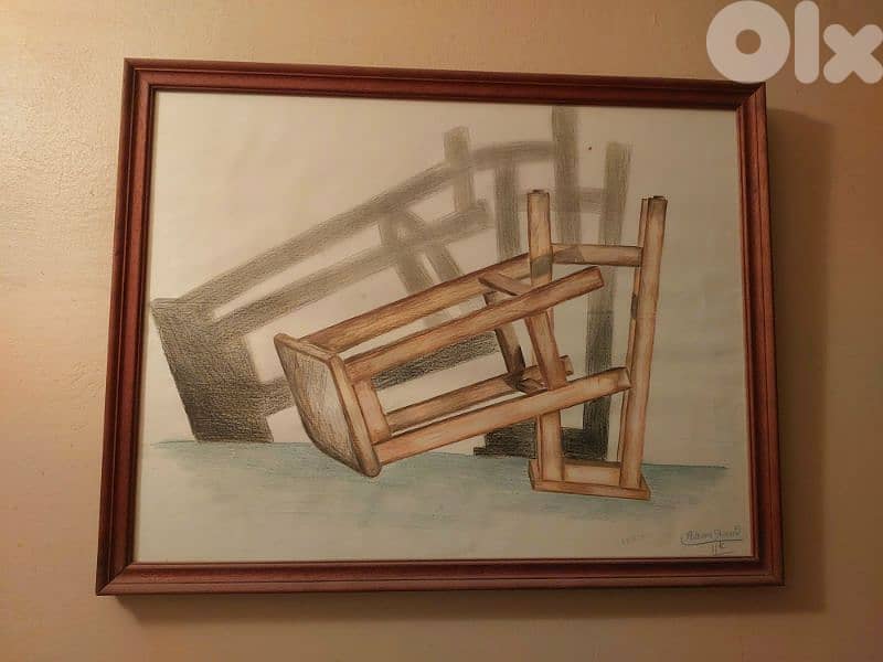 Wall Decoration Painting  - Handmade  - لوحة رسم يد 0