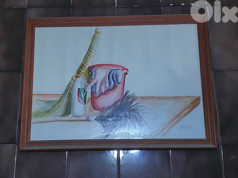 Wall Decoration Painting  - Handmade  - لوحة رسم يد 1