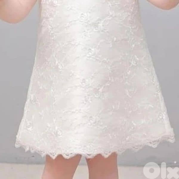 dress embroided lace ofwhite 3 to 7years turkey 2