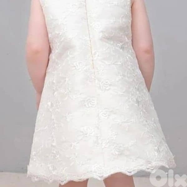 dress embroided lace ofwhite 3 to 7years turkey 3