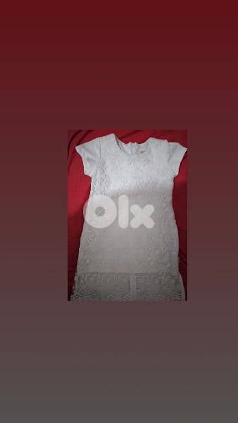dress embroided lace ofwhite 3 to 7years turkey 10