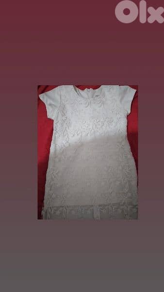 dress embroided lace ofwhite 3 to 7years turkey 11