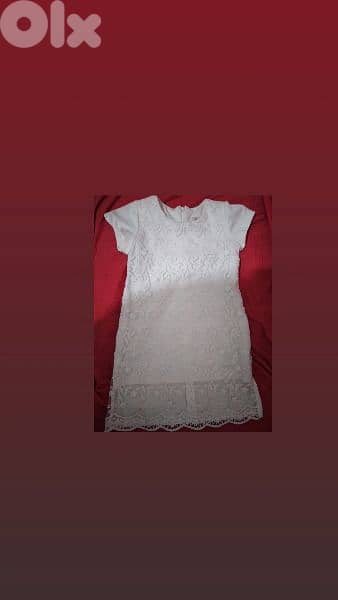 dress embroided lace ofwhite 3 to 7years turkey 13