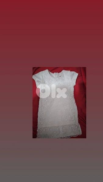 dress embroided lace ofwhite 3 to 7years turkey 14