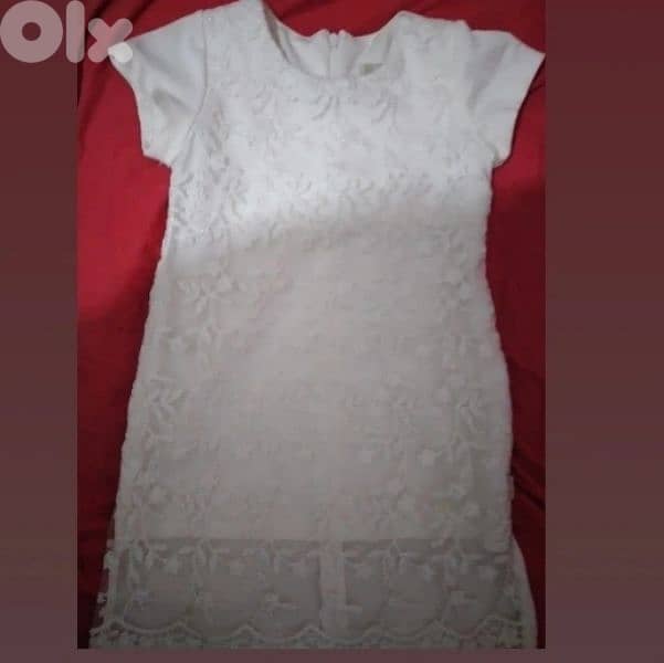 dress embroided lace ofwhite 3 to 7years turkey 15