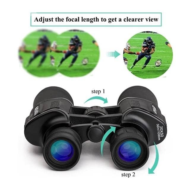 Binoculars Galileo 1000m, Compact, Waterproof, Green 1