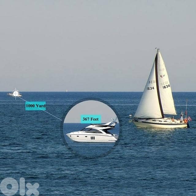 Binoculars Galileo 1000m, Compact, Waterproof, Green 5