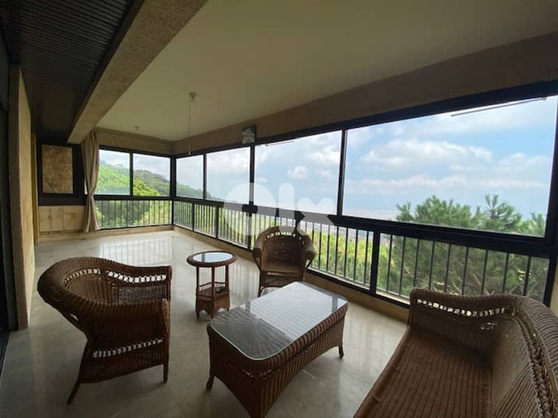 شقة بيت مري |Furnished Apartment  rent in Beit Meri|Sea & Beirut view 0