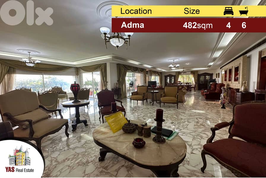 Adma 482m2 + 300m2 Garden | Luxurious | Prime Location | KA 0
