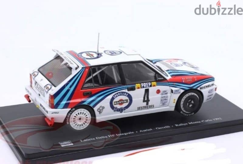 Lancia Integrale HF (Monte Carlo 1992) diecast car model 1:24. 4